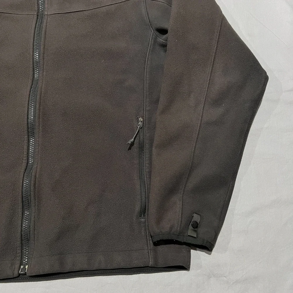 The North Face Mens Faded Grey Fleece Soft Shell Lined Hiking Full Zip Jacket S